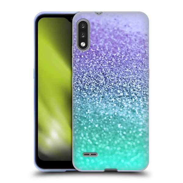 Monika Strigel Glitter Collection Lavender Soft Gel Case for LG K22