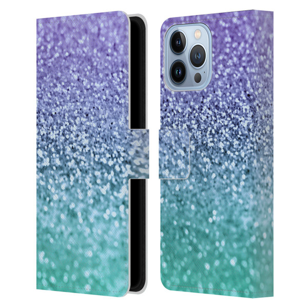 Monika Strigel Glitter Collection Lavender Leather Book Wallet Case Cover For Apple iPhone 13 Pro Max