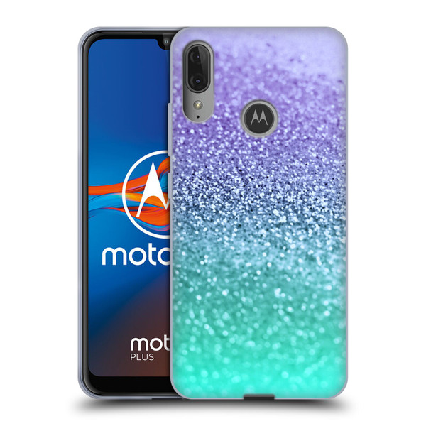 Monika Strigel Glitter Collection Lavender Soft Gel Case for Motorola Moto E6 Plus