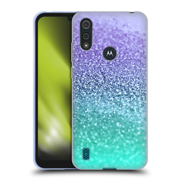 Monika Strigel Glitter Collection Lavender Soft Gel Case for Motorola Moto E6s (2020)