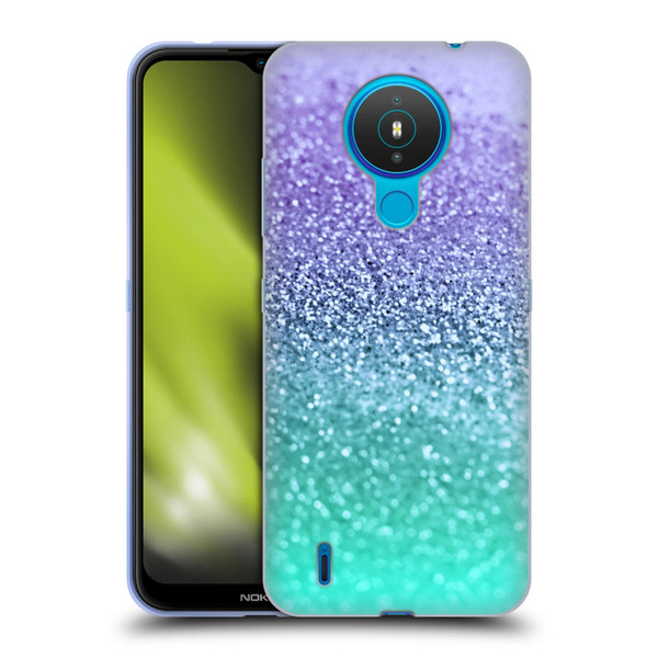 Monika Strigel Glitter Collection Lavender Soft Gel Case for Nokia 1.4