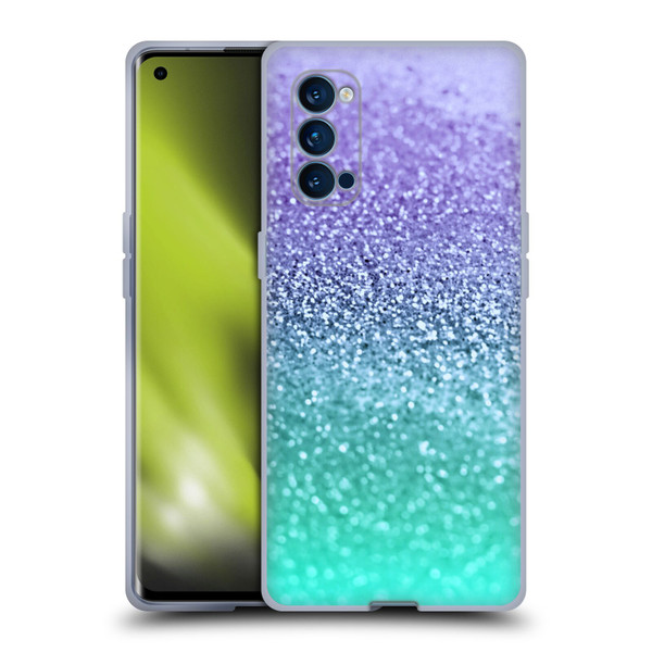 Monika Strigel Glitter Collection Lavender Soft Gel Case for OPPO Reno 4 Pro 5G