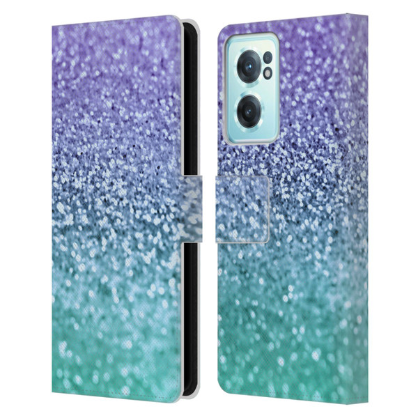 Monika Strigel Glitter Collection Lavender Leather Book Wallet Case Cover For OnePlus Nord CE 2 5G