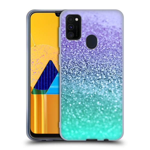 Monika Strigel Glitter Collection Lavender Soft Gel Case for Samsung Galaxy M30s (2019)/M21 (2020)