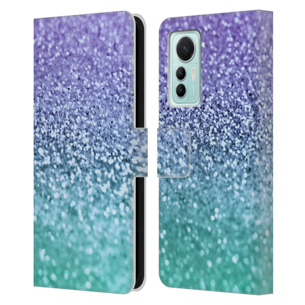 Monika Strigel Glitter Collection Lavender Leather Book Wallet Case Cover For Xiaomi 12 Lite