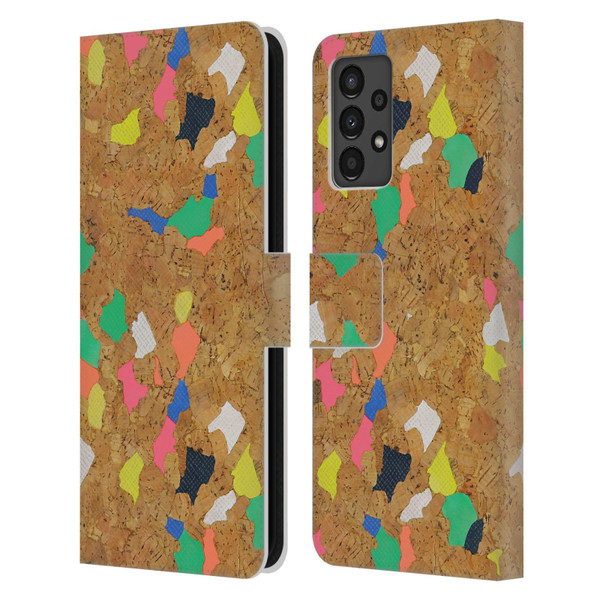 Ninola Freeform Patterns Vibrant Cork Leather Book Wallet Case Cover For Samsung Galaxy A13 (2022)
