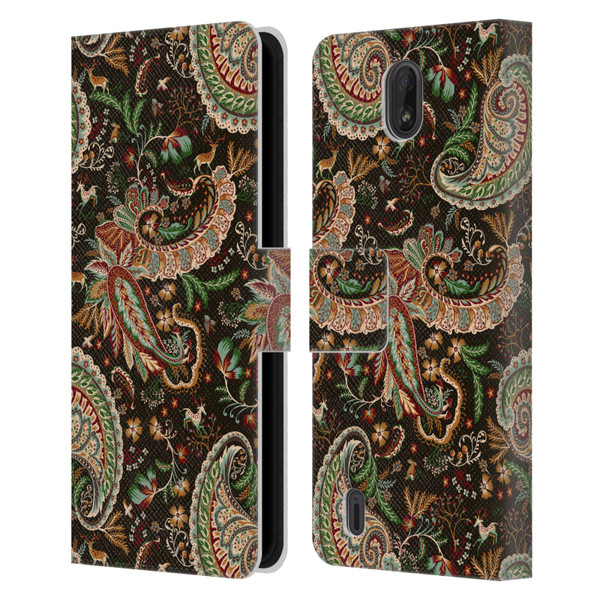 Ninola Mix Patterns Woodland Paisley Leather Book Wallet Case Cover For Nokia C01 Plus/C1 2nd Edition