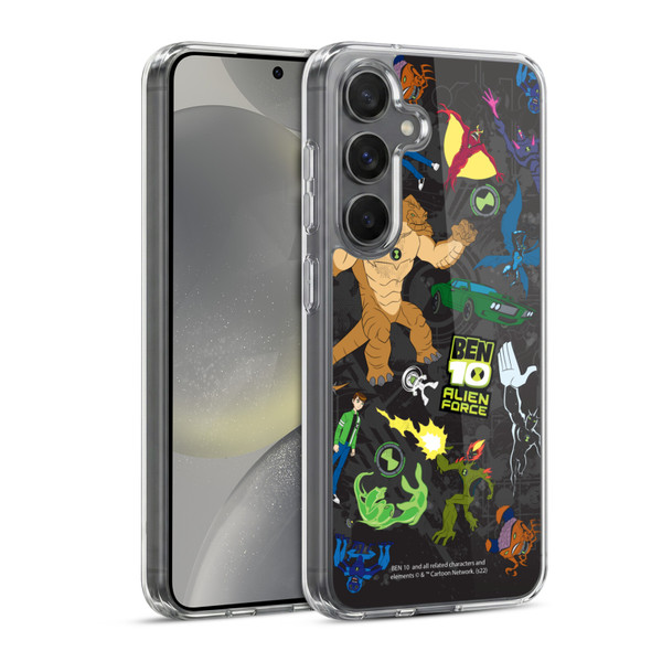 Ben 10: Alien Force Graphics Character Art Soft Gel Case for Samsung Galaxy S24 5G & MagSafe