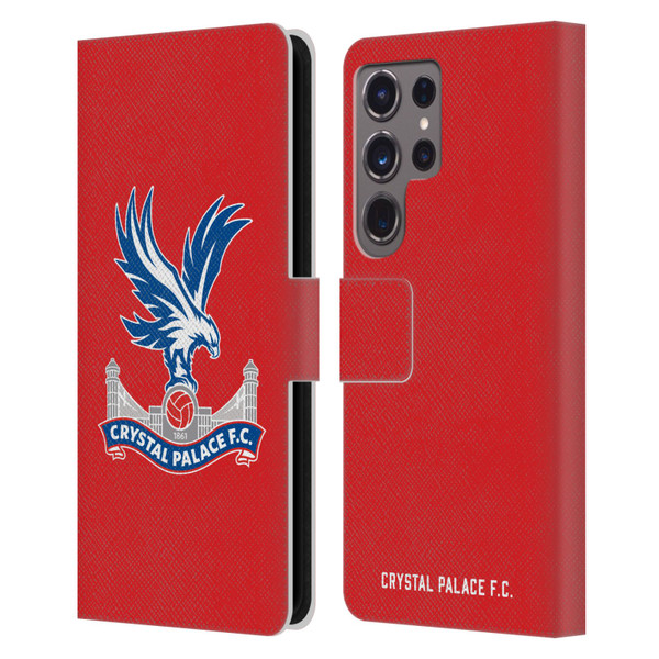 Crystal Palace FC Crest Eagle Leather Book Wallet Case Cover For Samsung Galaxy S24 Ultra 5G