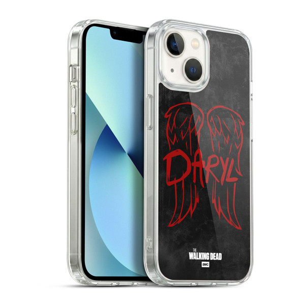 AMC The Walking Dead Daryl Dixon Iconic Wings Logo Soft Gel Case for Apple iPhone 13
