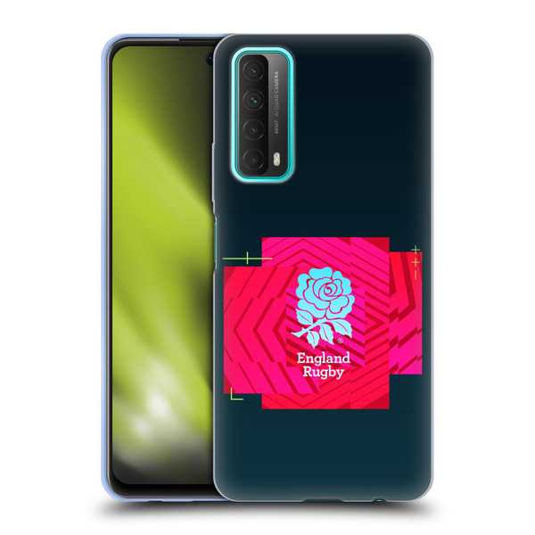 England Rugby Union This Rose Means Everything Logo in Black Soft Gel Case for Huawei P Smart (2021)
