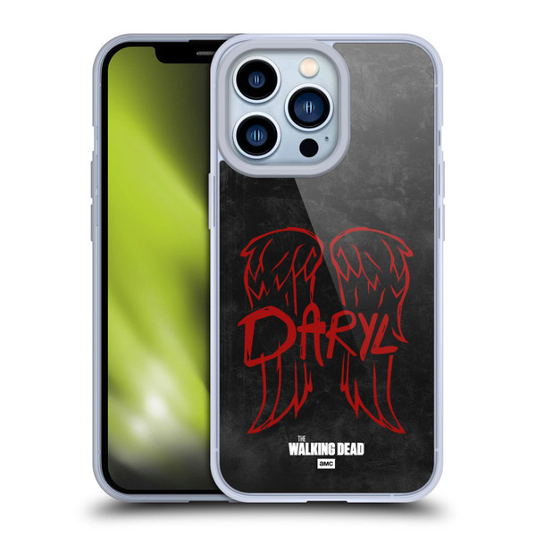 AMC The Walking Dead Daryl Dixon Iconic Wings Logo Soft Gel Case for Apple iPhone 13 Pro