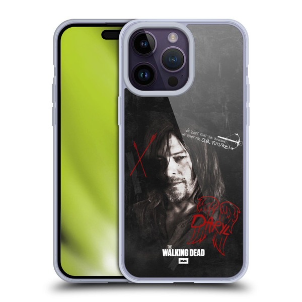 AMC The Walking Dead Daryl Dixon Iconic Grafitti Soft Gel Case for Apple iPhone 14 Pro Max
