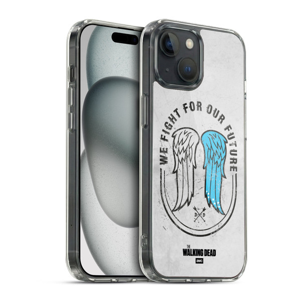 AMC The Walking Dead Daryl Dixon Iconic Wings Soft Gel Case for Apple iPhone 15 & MagSafe