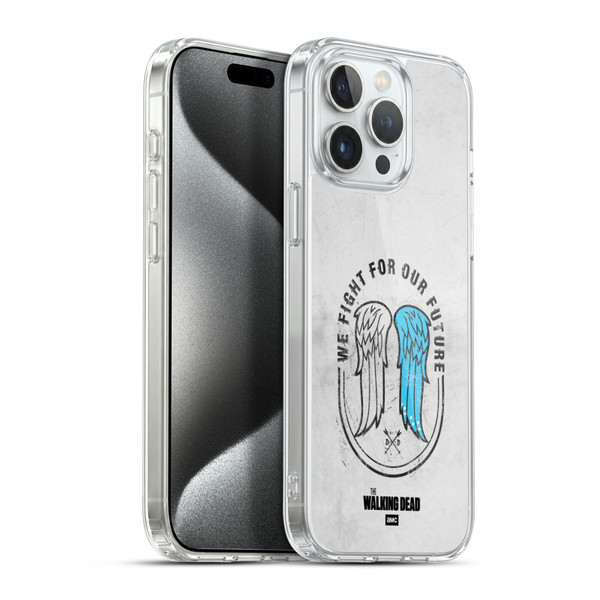AMC The Walking Dead Daryl Dixon Iconic Wings Soft Gel Case for Apple iPhone 15 Pro Max & MagSafe