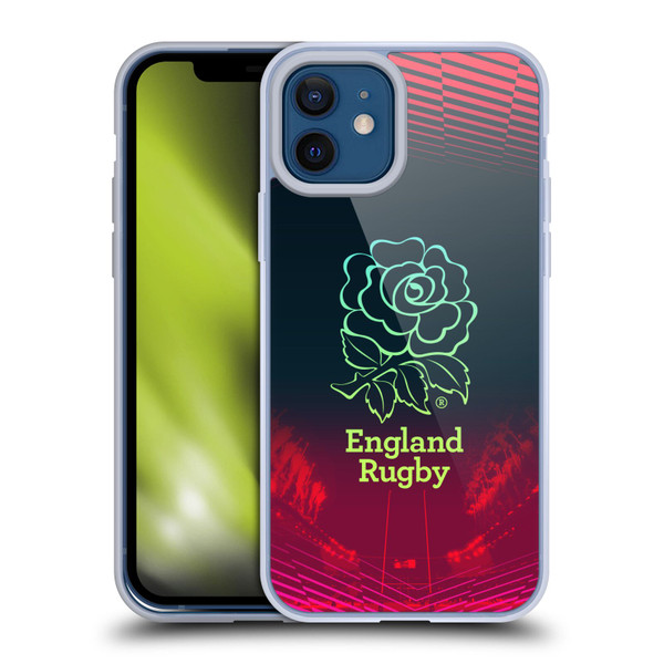England Rugby Union This Rose Means Everything Logo in Red Soft Gel Case for Apple iPhone 12 / iPhone 12 Pro