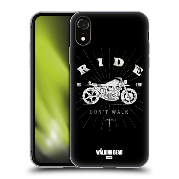 AMC The Walking Dead Daryl Dixon Iconic Ride Don't Walk Soft Gel Case for Apple iPhone XR