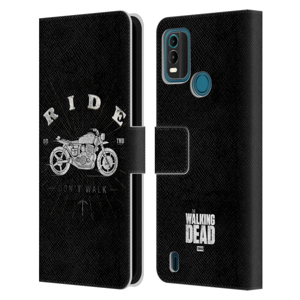AMC The Walking Dead Daryl Dixon Iconic Ride Don't Walk Leather Book Wallet Case Cover For Nokia G11 Plus