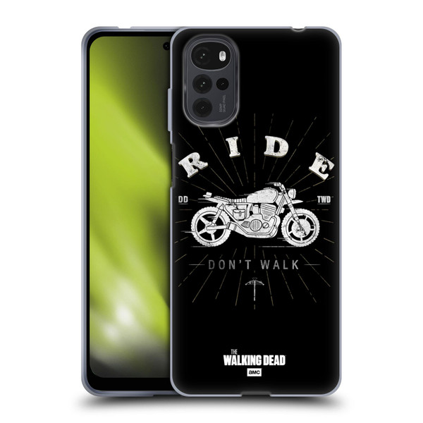 AMC The Walking Dead Daryl Dixon Iconic Ride Don't Walk Soft Gel Case for Motorola Moto G22