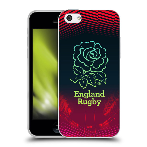 England Rugby Union This Rose Means Everything Logo in Red Soft Gel Case for Apple iPhone 5c