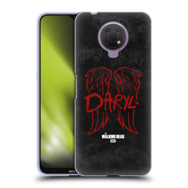 AMC The Walking Dead Daryl Dixon Iconic Wings Logo Soft Gel Case for Nokia G10