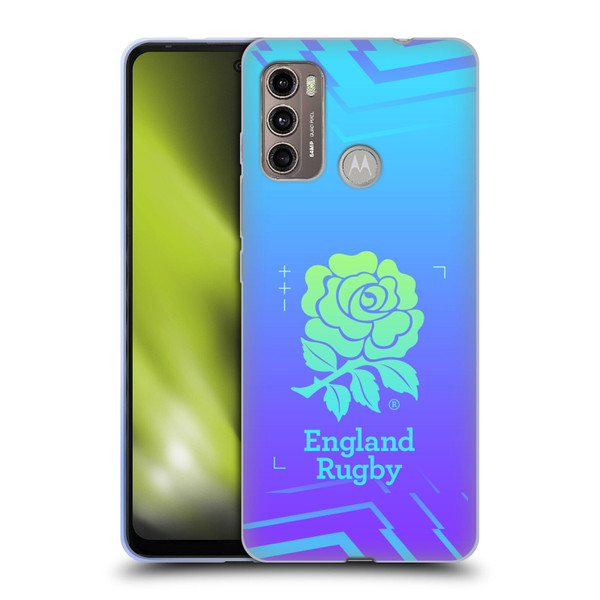 England Rugby Union This Rose Means Everything Logo in Purple Soft Gel Case for Motorola Moto G60 / Moto G40 Fusion