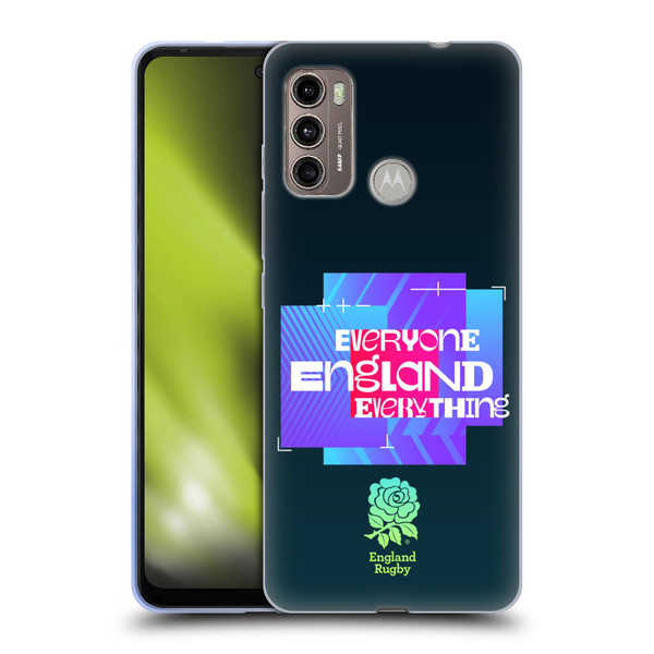 England Rugby Union This Rose Means Everything Slogan in Black Soft Gel Case for Motorola Moto G60 / Moto G40 Fusion