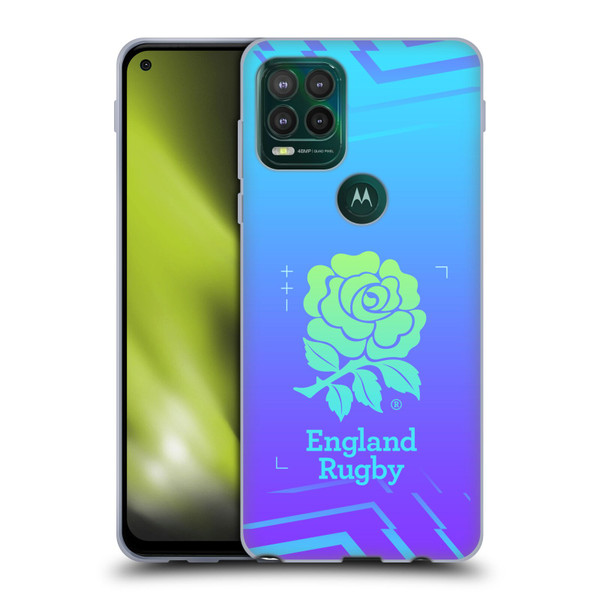 England Rugby Union This Rose Means Everything Logo in Purple Soft Gel Case for Motorola Moto G Stylus 5G 2021