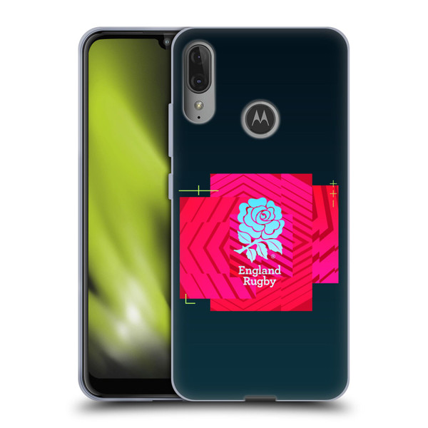 England Rugby Union This Rose Means Everything Logo in Black Soft Gel Case for Motorola Moto E6 Plus