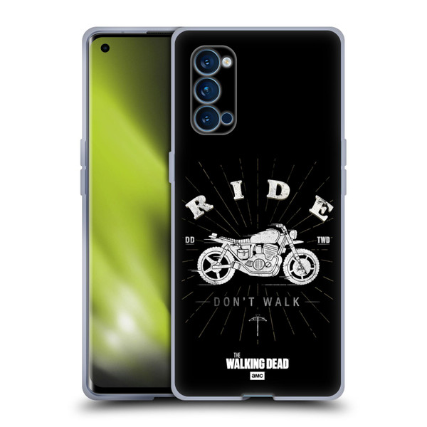 AMC The Walking Dead Daryl Dixon Iconic Ride Don't Walk Soft Gel Case for OPPO Reno 4 Pro 5G