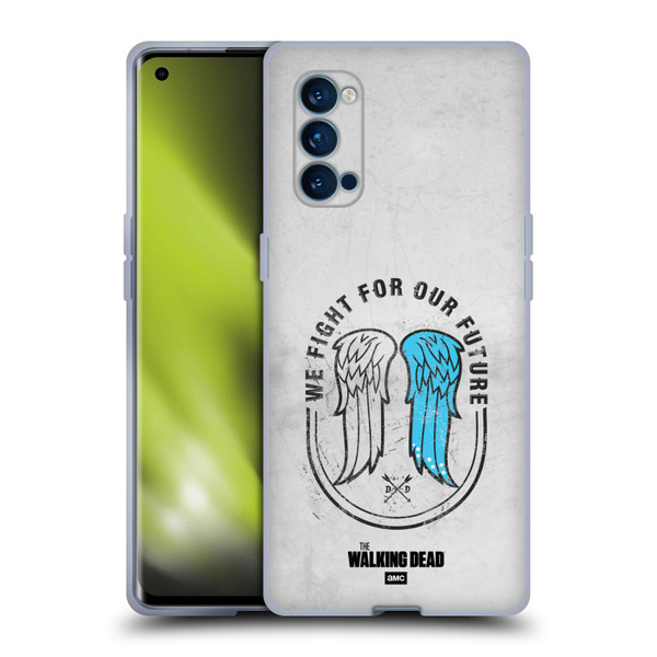 AMC The Walking Dead Daryl Dixon Iconic Wings Soft Gel Case for OPPO Reno 4 Pro 5G