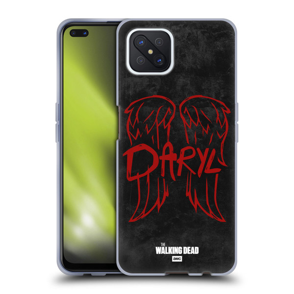 AMC The Walking Dead Daryl Dixon Iconic Wings Logo Soft Gel Case for OPPO Reno4 Z 5G
