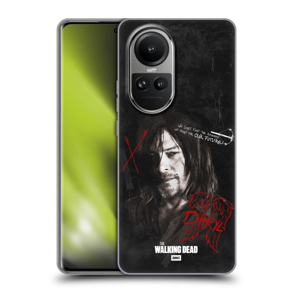AMC The Walking Dead Daryl Dixon Iconic Grafitti Soft Gel Case for OPPO Reno10 5G / Reno10 Pro 5G