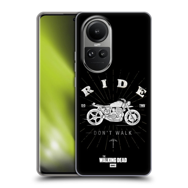 AMC The Walking Dead Daryl Dixon Iconic Ride Don't Walk Soft Gel Case for OPPO Reno10 5G / Reno10 Pro 5G