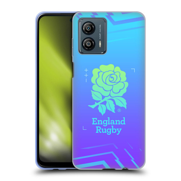 England Rugby Union This Rose Means Everything Logo in Purple Soft Gel Case for Motorola Moto G53 5G