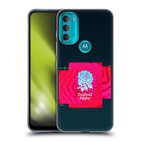England Rugby Union This Rose Means Everything Logo in Black Soft Gel Case for Motorola Moto G71 5G