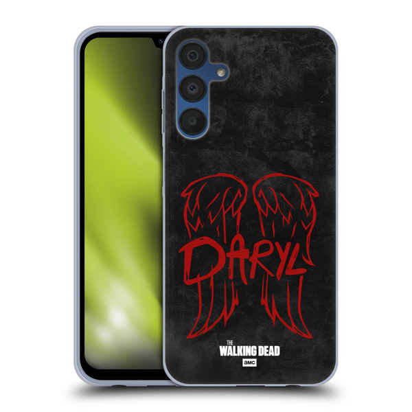 AMC The Walking Dead Daryl Dixon Iconic Wings Logo Soft Gel Case for Samsung Galaxy A15
