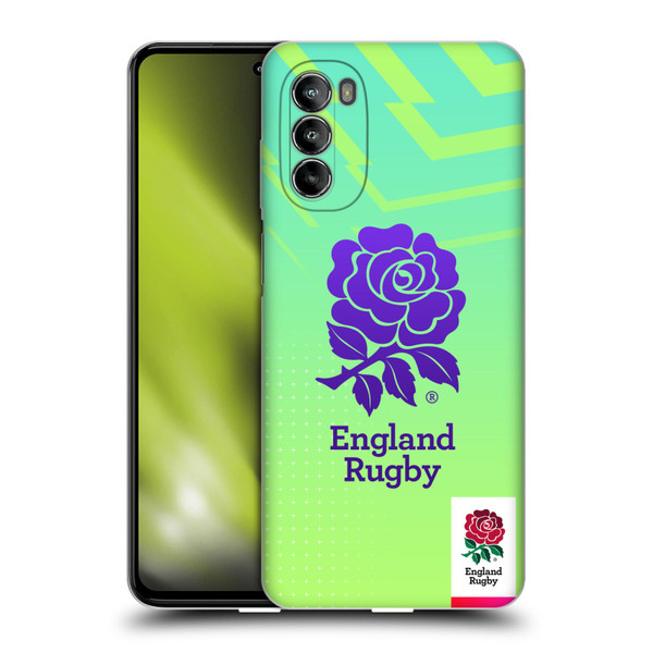 England Rugby Union This Rose Means Everything Logo in Neon Green Soft Gel Case for Motorola Moto G82 5G