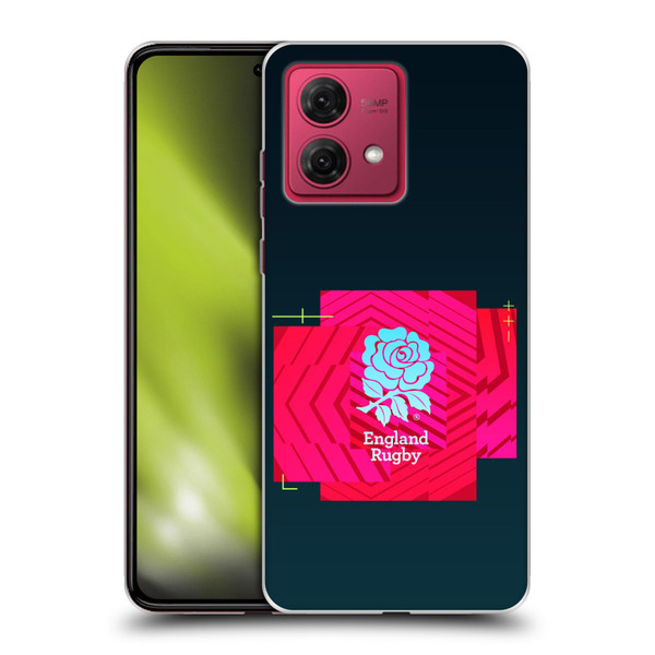 England Rugby Union This Rose Means Everything Logo in Black Soft Gel Case for Motorola Moto G84 5G