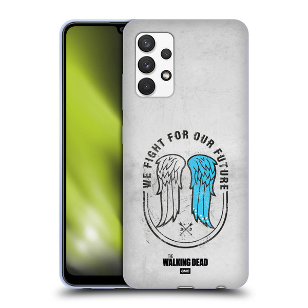 AMC The Walking Dead Daryl Dixon Iconic Wings Soft Gel Case for Samsung Galaxy A32 (2021)