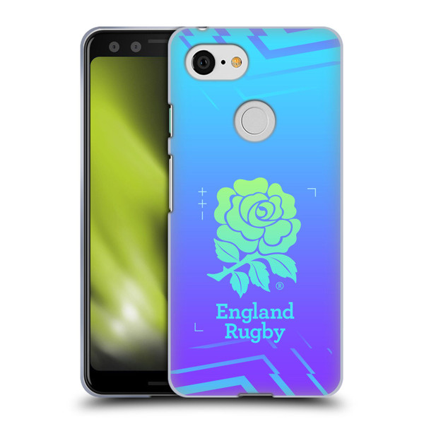 England Rugby Union This Rose Means Everything Logo in Purple Soft Gel Case for Google Pixel 3