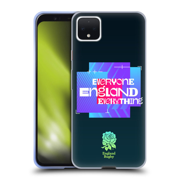 England Rugby Union This Rose Means Everything Slogan in Black Soft Gel Case for Google Pixel 4 XL