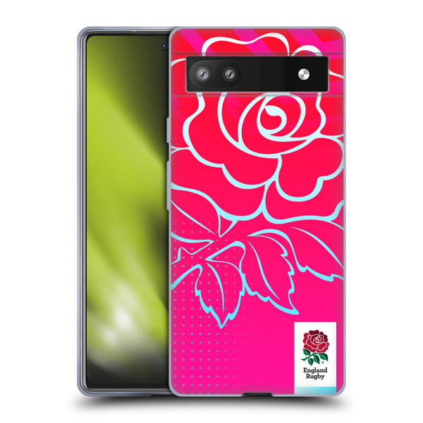 England Rugby Union This Rose Means Everything Oversized Logo Soft Gel Case for Google Pixel 6a