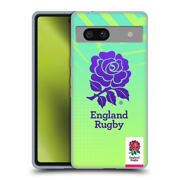 England Rugby Union This Rose Means Everything Logo in Neon Green Soft Gel Case for Google Pixel 7a