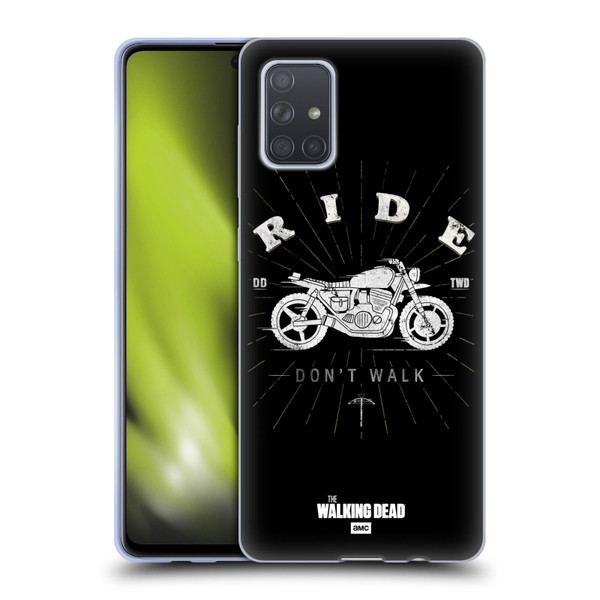 AMC The Walking Dead Daryl Dixon Iconic Ride Don't Walk Soft Gel Case for Samsung Galaxy A71 (2019)
