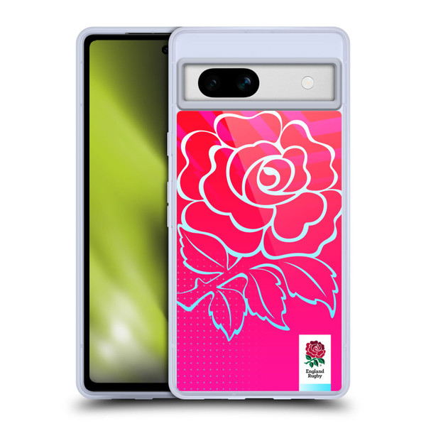England Rugby Union This Rose Means Everything Oversized Logo Soft Gel Case for Google Pixel 7a