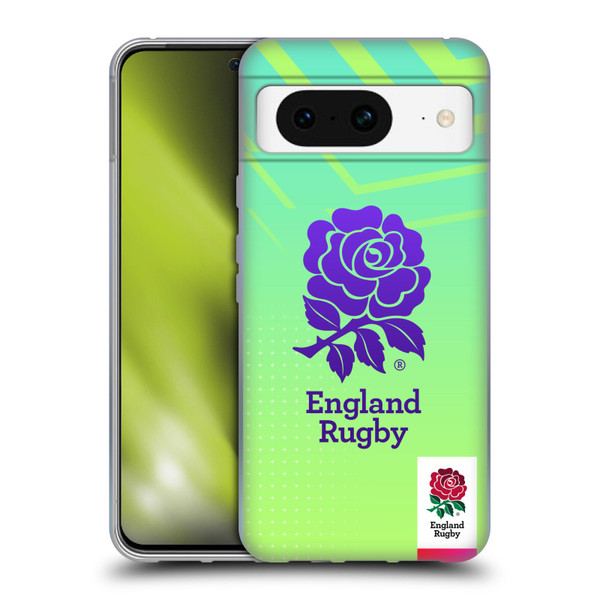 England Rugby Union This Rose Means Everything Logo in Neon Green Soft Gel Case for Google Pixel 8
