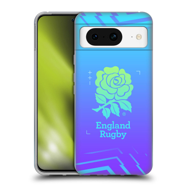England Rugby Union This Rose Means Everything Logo in Purple Soft Gel Case for Google Pixel 8