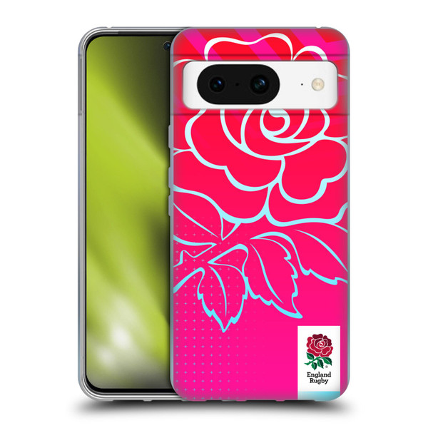 England Rugby Union This Rose Means Everything Oversized Logo Soft Gel Case for Google Pixel 8