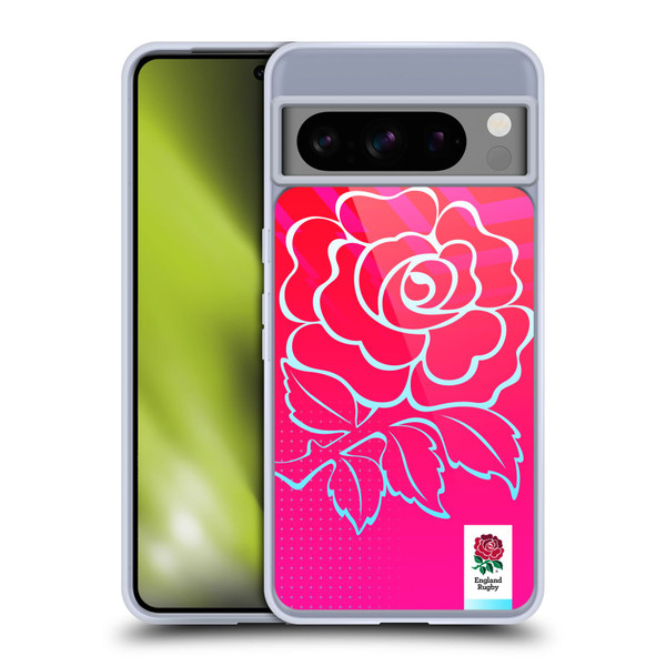 England Rugby Union This Rose Means Everything Oversized Logo Soft Gel Case for Google Pixel 8 Pro